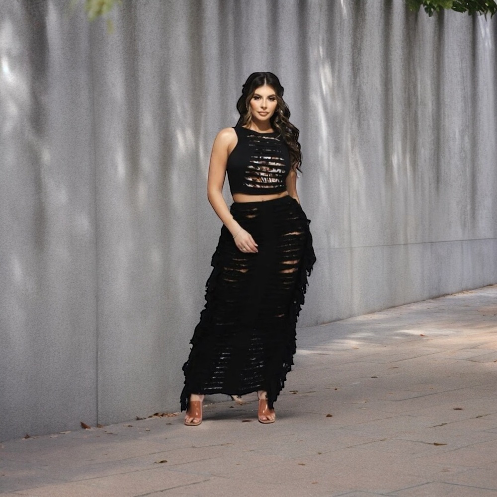 Flirty Fringe Skirt